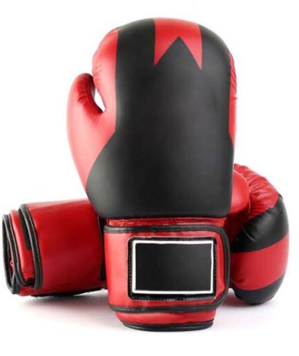 Red Black Star Boxing Gloves